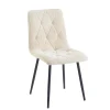 Juego de 2 sillas GALIZES tela beige