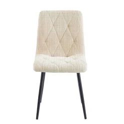 Juego de 2 sillas GALIZES tela beige