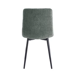 Juego de 2 sillas GALIZES tela gris