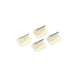 Juego De 4 Soportes Adhesivos Transpar.