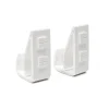 Juego De 2 Soportes Clip De Pvc Blanco