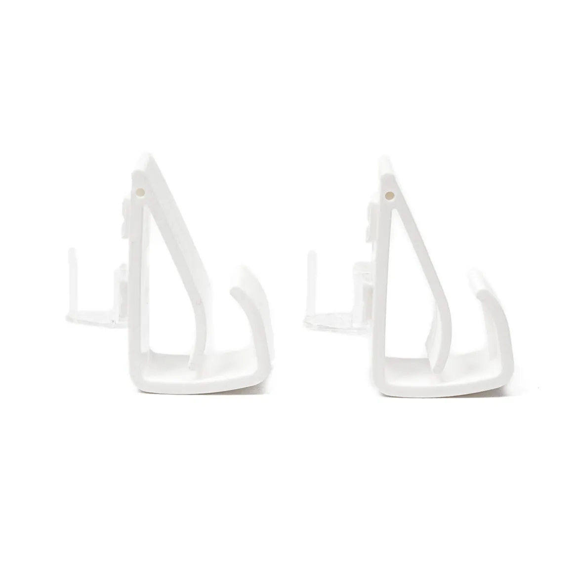 Juego De 2 Soportes Clip De Pvc Blanco