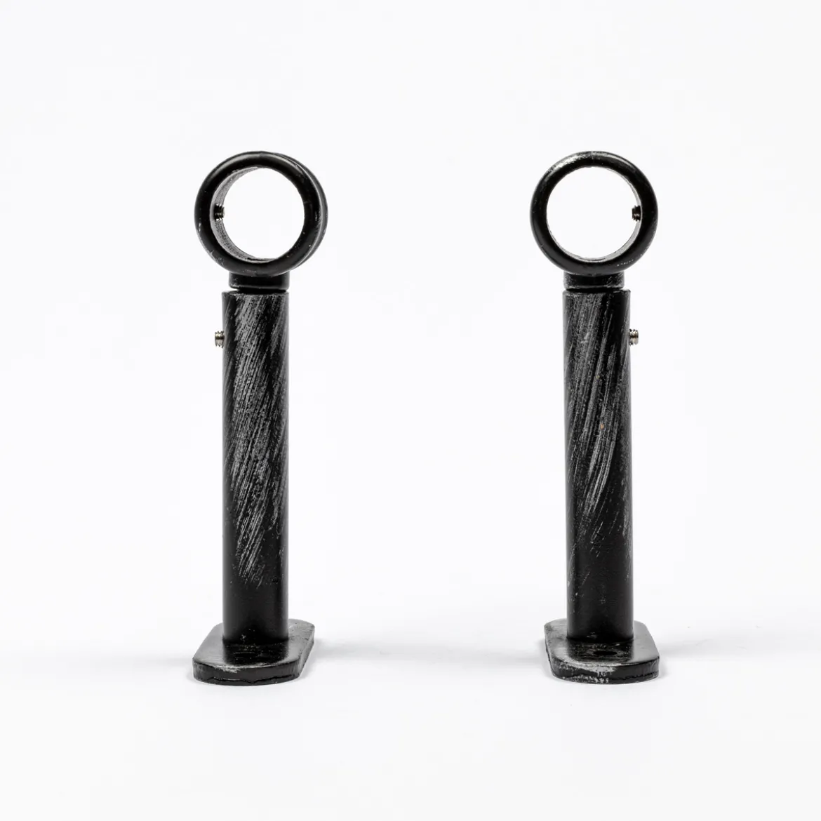 Juego De 2 Soportes D20 90Mm Negro/Plata