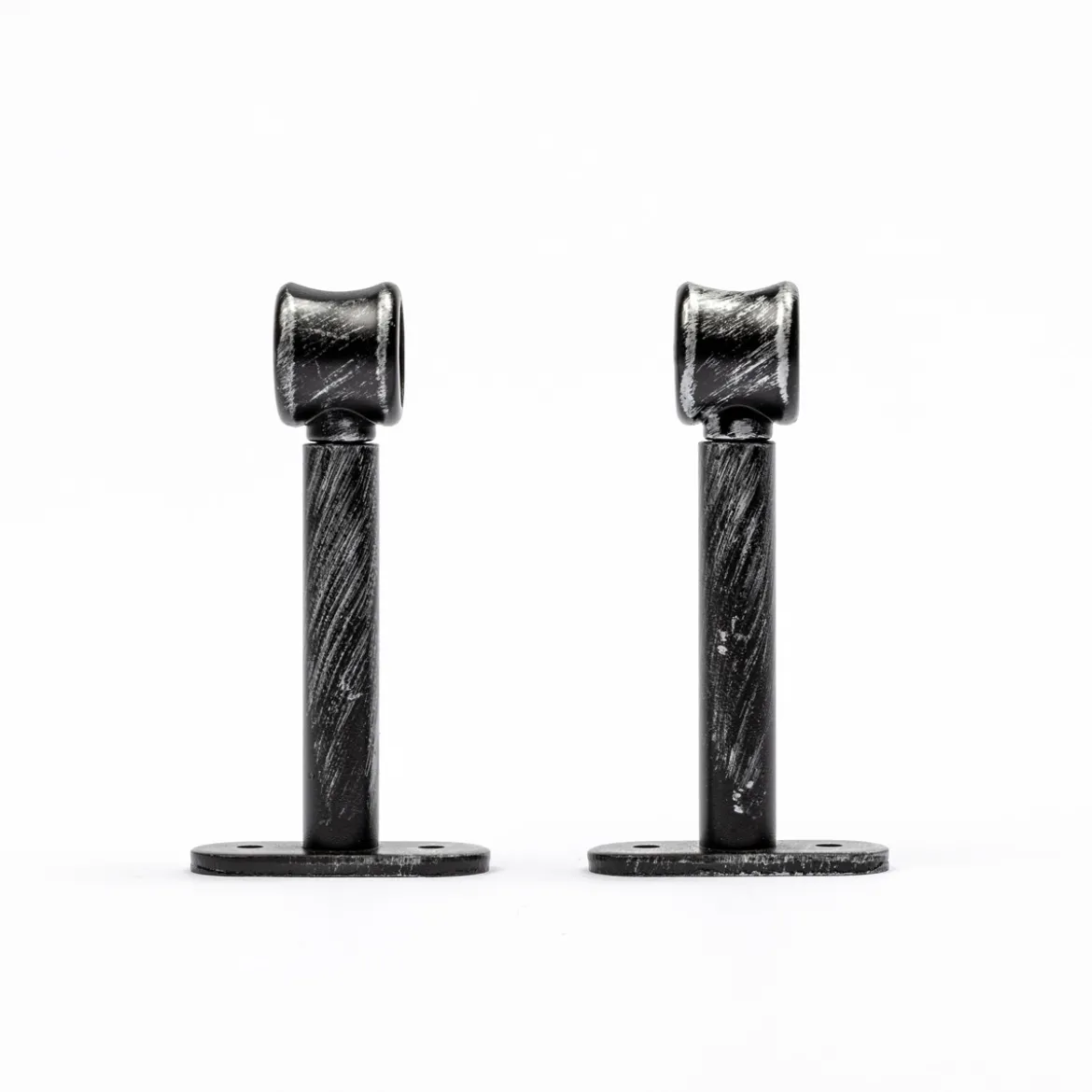 Juego De 2 Soportes D20 90Mm Negro/Plata