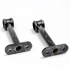 Juego De 2 Soportes D20 90Mm Negro/Plata