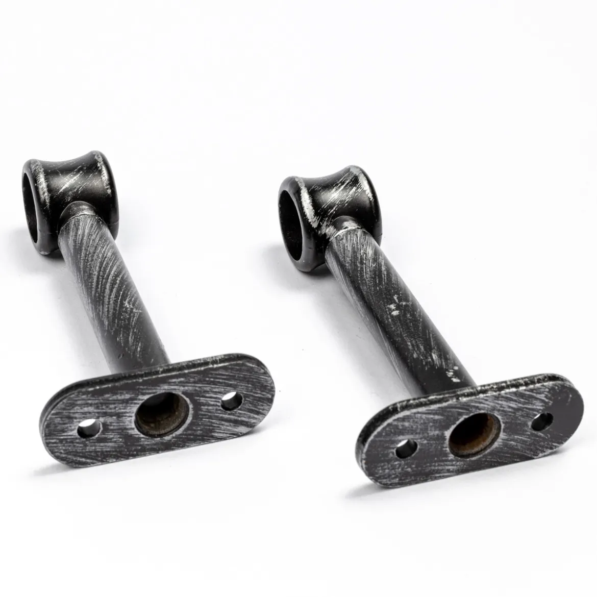 Juego De 2 Soportes D20 90Mm Negro/Plata