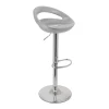 Juego de 2 taburetes de bar SALSA gris