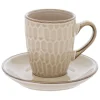 Juego de 2 tazas de café ELLA beige 9cl