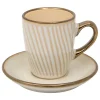 Juego de 2 tazas de café ELLA blanco 9cl