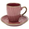 Juego de 2 tazas de café ELLA burdeos 9cl