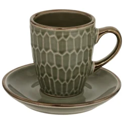 Juego de 2 tazas de café ELLA verde 9cl