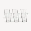 Juego de 6 vasos de cristal TOROS de 205 ml