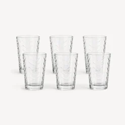 Juego de 6 vasos de cristal TOROS de 205 ml