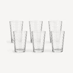 Juego de 6 vasos de cristal TOROS de 205 ml