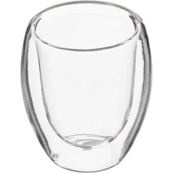 Juego de 2 vasos para café con doble pared 8cl
