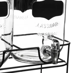 Juego 2 dispensadores c/grifo+soporte 4l
