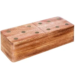 Juego dominó con caja de madera mango