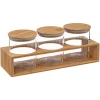 Juego 3 Frascos C/Tapa+Soporte 0.4L