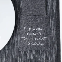 Juego individual con bolsa cubiertos y servilleta