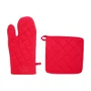 Juego Manopla+Agarrador Cocina Rojo