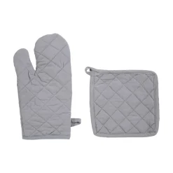 Juego Manopla+Agarrador Cocina Gris