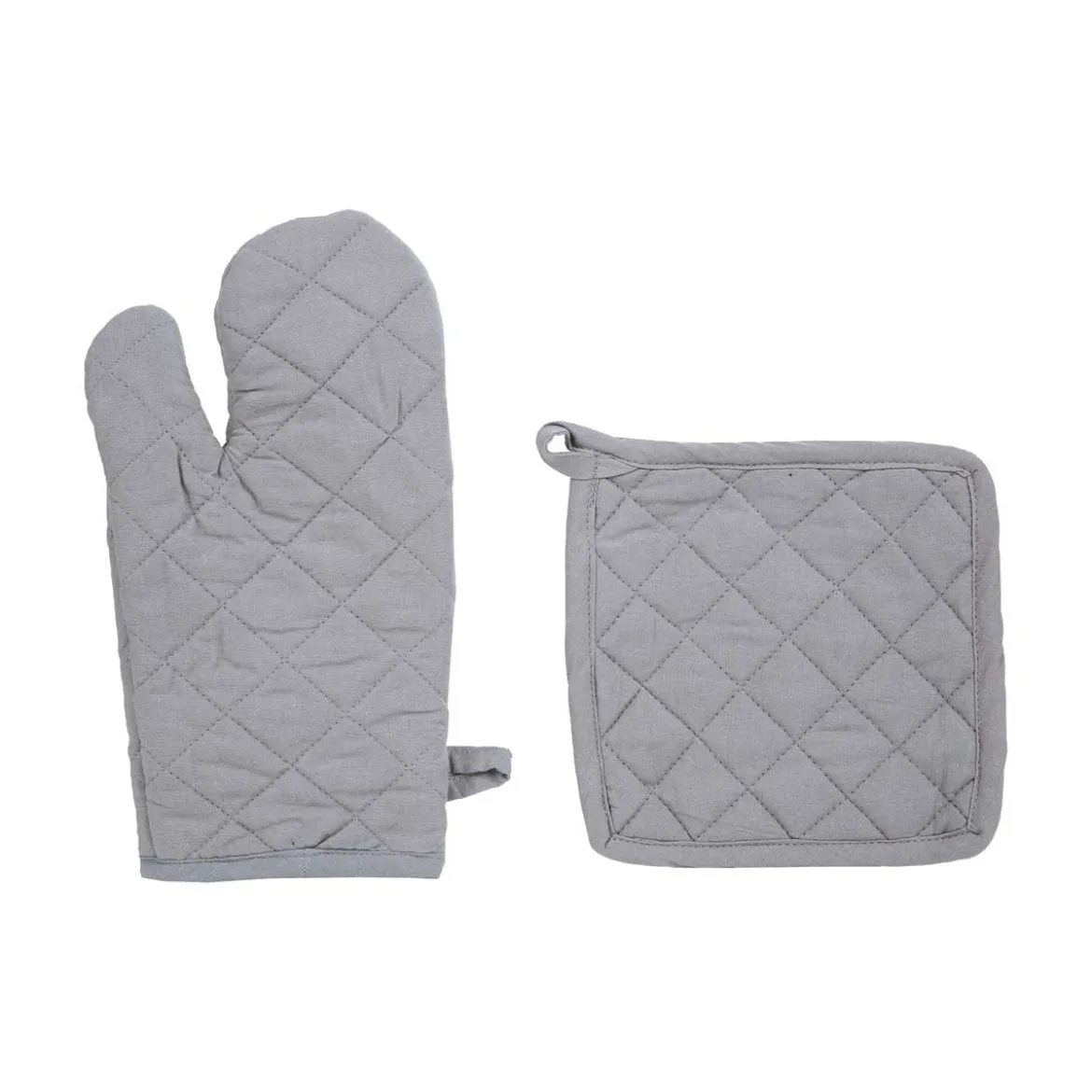 Juego Manopla+Agarrador Cocina Gris