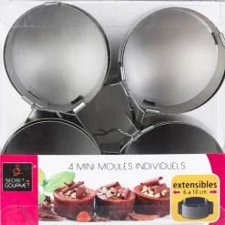 Juego 4 Moldes Redondos Extensibles