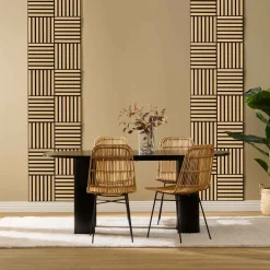 Juego 3 paneles decorativos COLVA natural mdf
