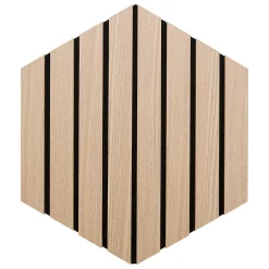 Juego 3 paneles decorativos hexagonal COLVA natura