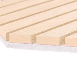 Juego 3 paneles decorativos hexagonal COLVA beige