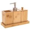 Juego Para Baño 3 Piezas De Bambú