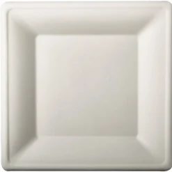 Juego 10 Platos Cuad. Caña Azúcar 26Cm
