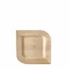 Juego 10 Platos Cuad. Hoja De Palma 15Cm