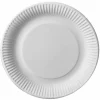 Juego 10 Platos De Cartón Redondos 23Cm