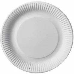 Juego 10 Platos De Cartón Redondos 23Cm