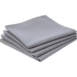 Juego 4 Servilletas Grises De Tela 40x40Cm