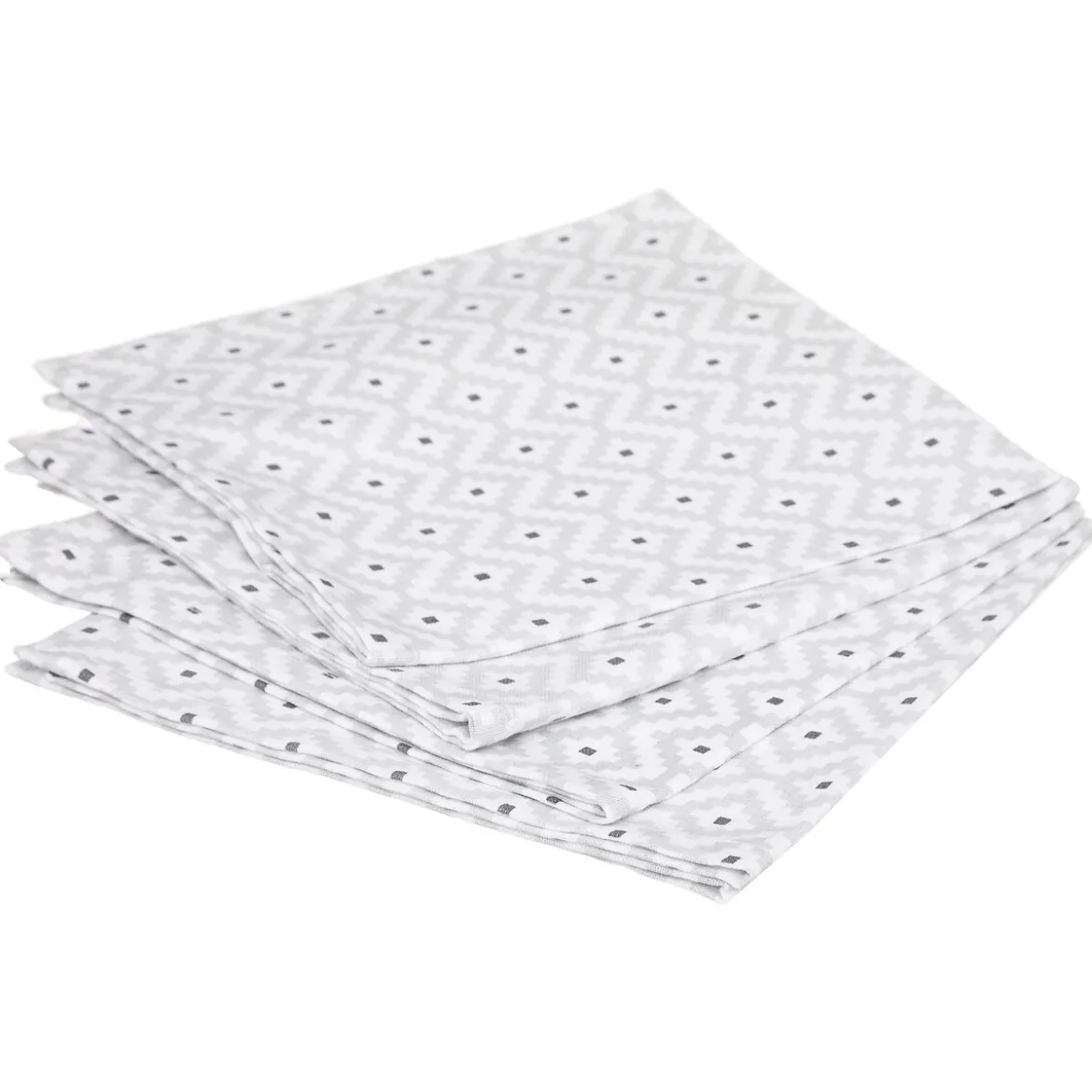 Juego 4 Servilletas Grises Etnik 40x40Cm
