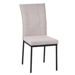 Juego 2 sillas ARI beige de tejido 96x61x44cm