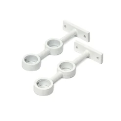 Juego 2 Soportes Dobles P/Barra Cortina