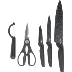 Juego Tabla Cortar+4 Cuchillos+Tijeras