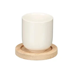 Juego 4 Tazas De Café Base Bambú