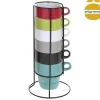 Juego 6 Tazas De Capuchino Surtidas