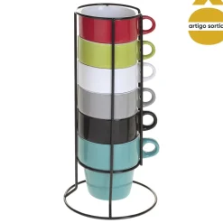 Juego 6 Tazas De Capuchino Surtidas