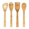 Juego 4 Utensilios De Cocina De Bambú
