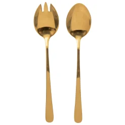 Juego 2 Utensilios Para Servir Doradas