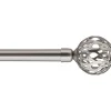 Kit barra extensible RETRO plateado 120-210cm