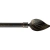 Kit de barra extensible ANEMONE negro 120-210cm