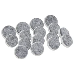 Kit de 16 protectores de suelo gris