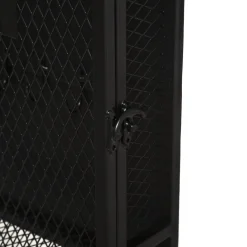 Llavero De Pared Metal Negro 26x8x32Cm