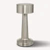 Lámpara de exterior USB HALTO inox plateado